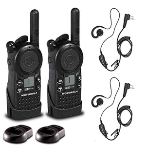 2 x Motorola CLS1110 UHF 1W 1-Channel 2-Way Radio - 2 Pack With Mic Bundle Motorola Solutions