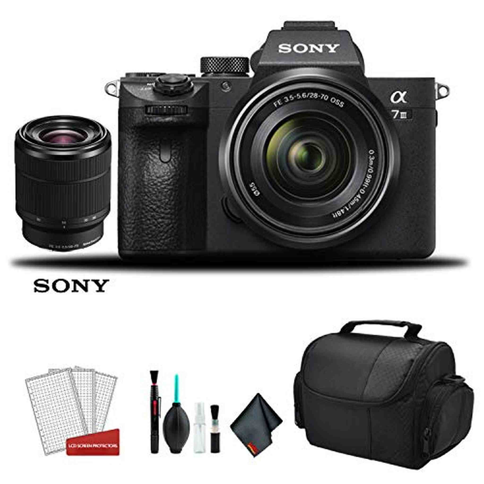 Sony Alpha a7 III Full Frame Mirrorless Digital Camera with 28-70mm Lens ILCE7M3K/B Outdoor Bundle Sony