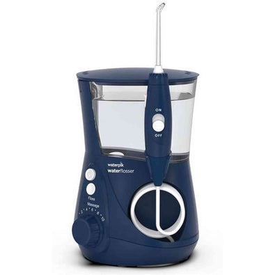 Waterpik WP-663 Electric Water Flosser Countertop Professional Oral Irrigator, Aquarius, Blue 2 pack Bundle