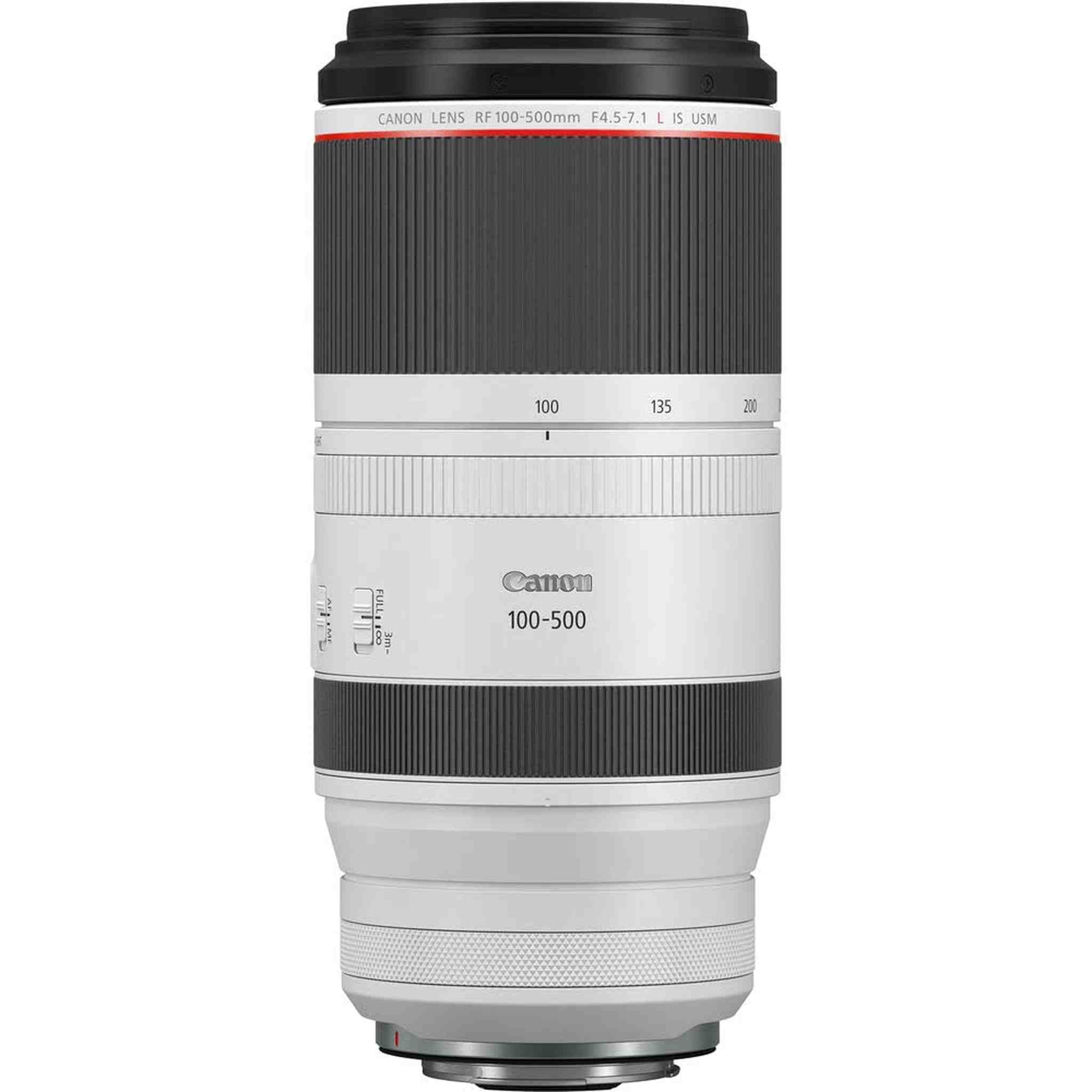 Canon RF100-500mm F4.5-7.1 L is USM Lens, Super-Telephoto Zoom Lens, Compatible with EOS R Series Mirrorless Cameras, White