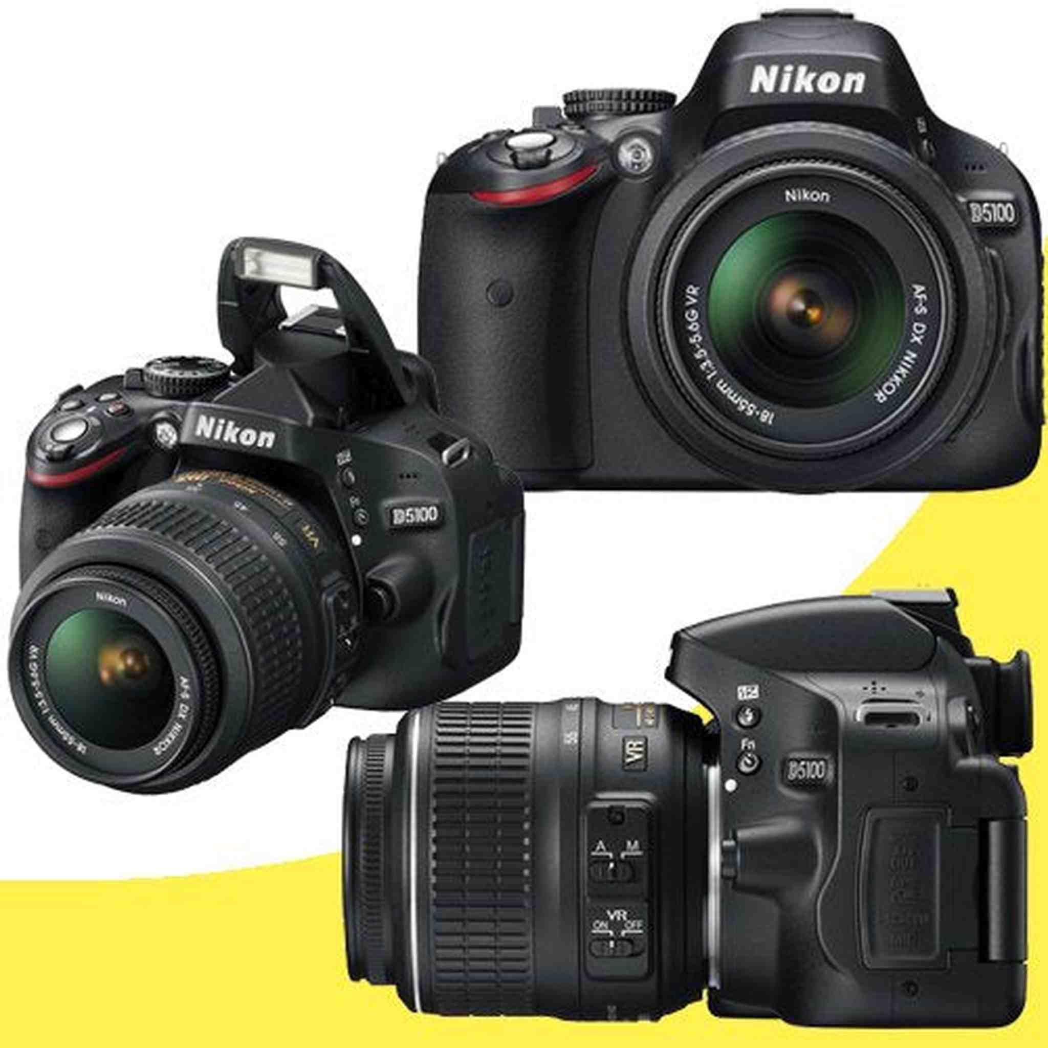 Nikon D5100 16.2MP CMOS Digital SLR Camera with 18-55mm f/3.5-5.6 AF-S DX VR Nikkor Zoom Lens + Nikon EN-EL14 + 16GB Deluxe Accessory Kit Nikon
