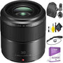 Panasonic 30mm f/2.8 O.I.S. Lens + Deluxe Lens Cleaning Kit