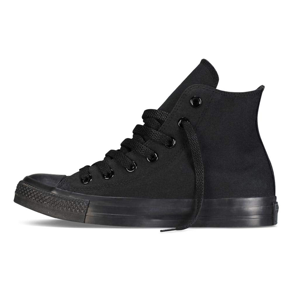 Converse Unisex Chuck Taylor® All Star® Core Hi Monochrome Black Men's 8, Women's 10 Medium