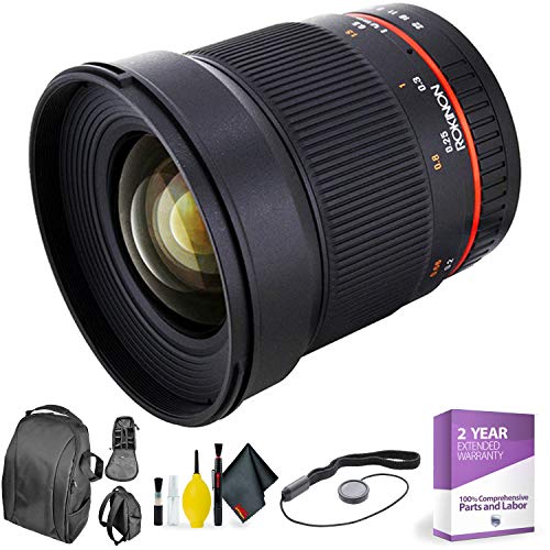 ROKINON 16MM f/2.0 Fuji X Mount + Deluxe Lens Cleaning Kit Bundle