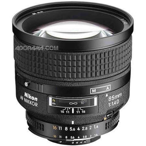 Nikon AF NIKKOR 85mm f/1.4D IF Lens White Box Bulk Packaging 1933 - Reconditioned