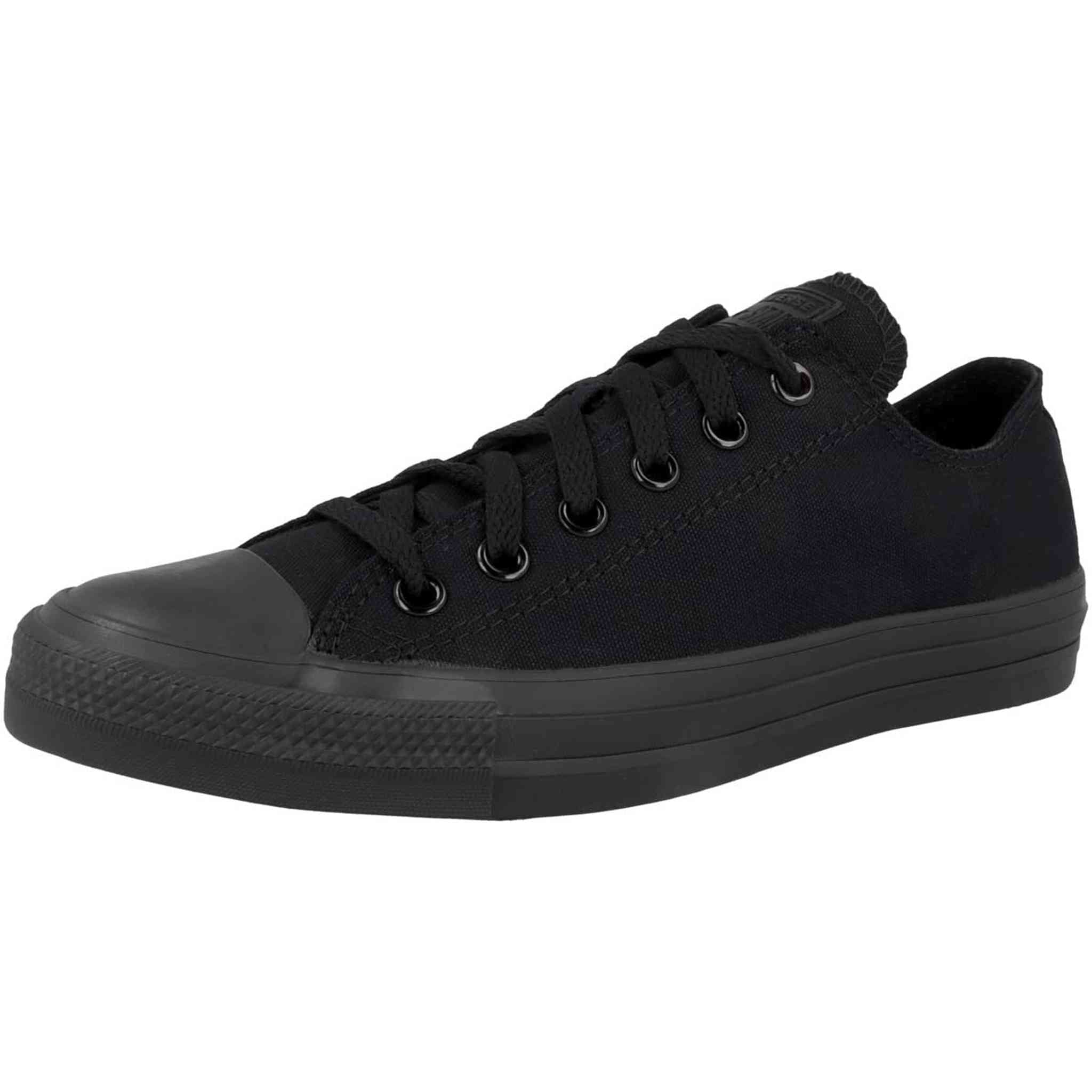 Converse Unisex Chuck Taylor All Star Core Ox Sneaker, Monochrome Black, Men's 7, Women's 9 Medium