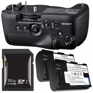 Sony Vertical Battery Grip for Alpha A99 DSLR Camera + NP-FM500H Battery + 16GB SDHC Card Saver Bundle