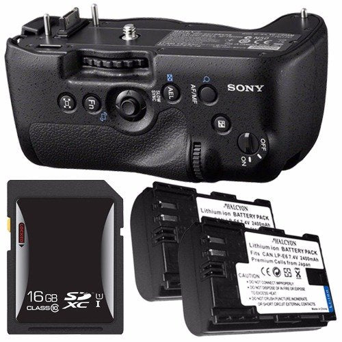 Sony Vertical Battery Grip for Alpha A99 DSLR Camera + NP-FM500H Battery + 16GB SDHC Card Saver Bundle