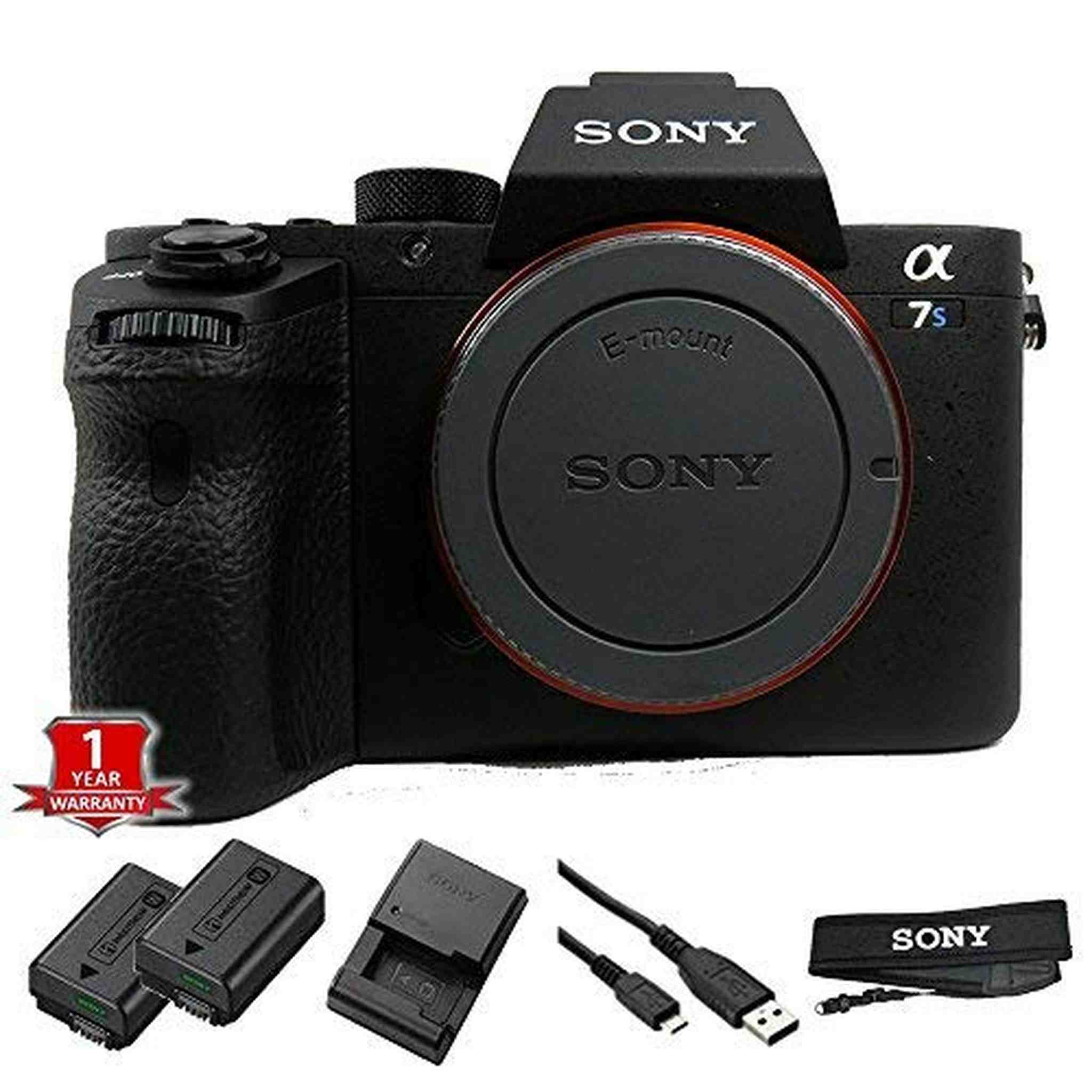 Sony a7S II ILCE7SM2/B 12.2 MP E-Mount Camera with Full-Frame Sensor, Black International Model No Warranty Sony