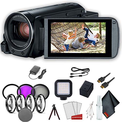 Canon VIXIA HF R800 Camcorder Black Standard Accessory Bundle