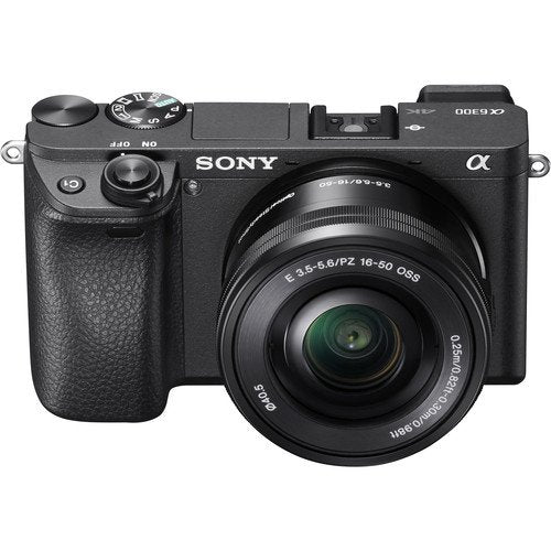 Sony Alpha a6300 Mirrorless Camera W/ 16-50mm Lens Black ILCE6300L/B W/ Soft Bag, Zhiyun-Tech WEEBILL Stabilizer, 2x Extra Batteries, Rode Mic, 2x 64GB Cards, 4K Monitor , Plus Essential Accessories