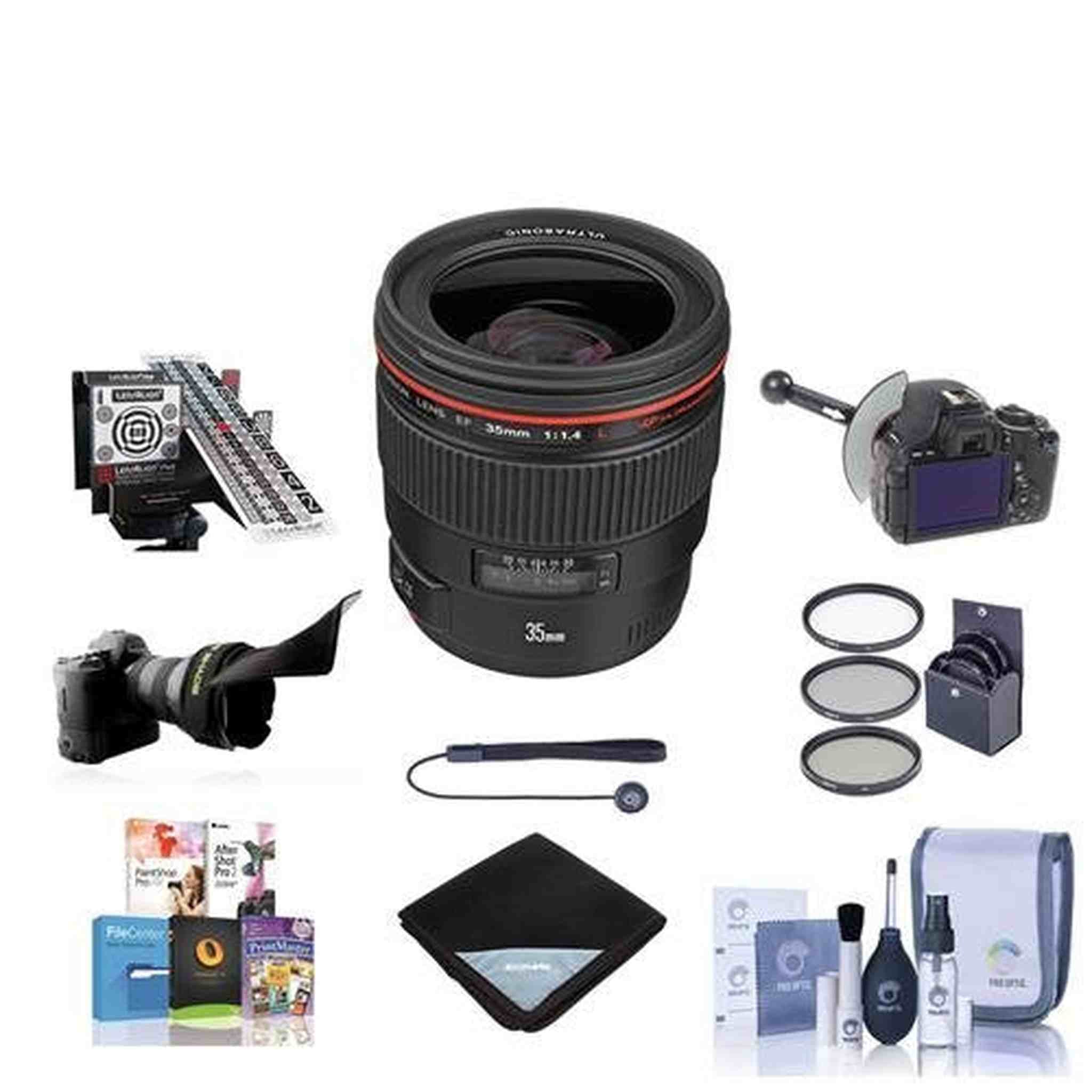 Canon EF 35mm f/1.4L USM Wide Angle Lens for Canon SLR Cameras International Version No Warranty Canon
