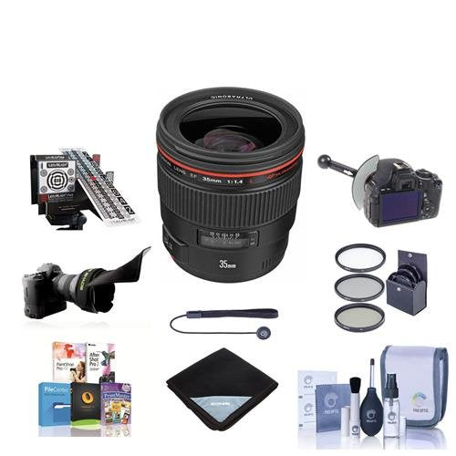 Canon EF 35mm f/1.4L USM Wide Angle Lens for Canon SLR Cameras International Version No Warranty
