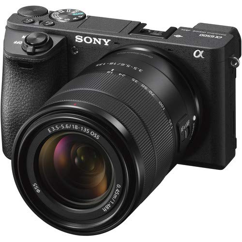 Sony Alpha a6500 Mirrorless Camera with 18-135mm Lens ILCE-6500M/B With Soft Bag, Additional Battery, 64GB Memory Card, Card Reader , Plus Essential Accessories