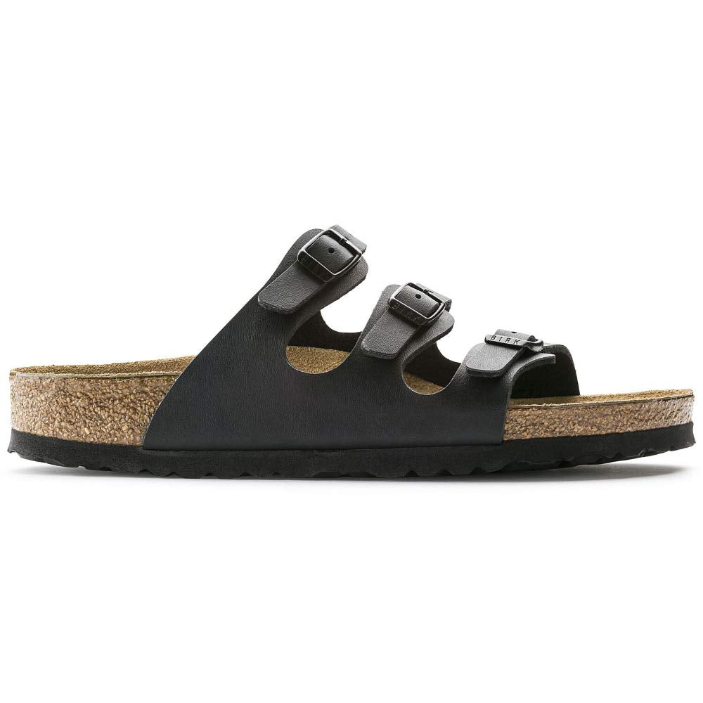 Birkenstock Women's Florida Soft Footbed Birko-Flor Black Sandals - 40 M EU / 9-9.5 B(M) US
