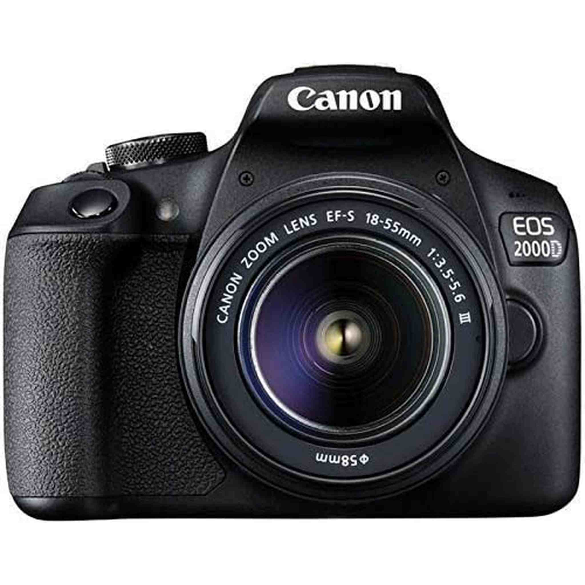 Canon EOS 2000d Rebel T7 EF18-55mm + EF 75-300mm Double Zoom KIT Canon