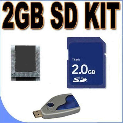 2GB SD Micro SD with SD Adapter Memory Card Secure Digital BigVALUEInc Accessory Saver Bundle for Digital Recorders