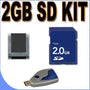 2GB SD Micro SD with SD Adapter Memory Card Secure Digital BigVALUEInc Accessory Saver Bundle for Digital Recorders