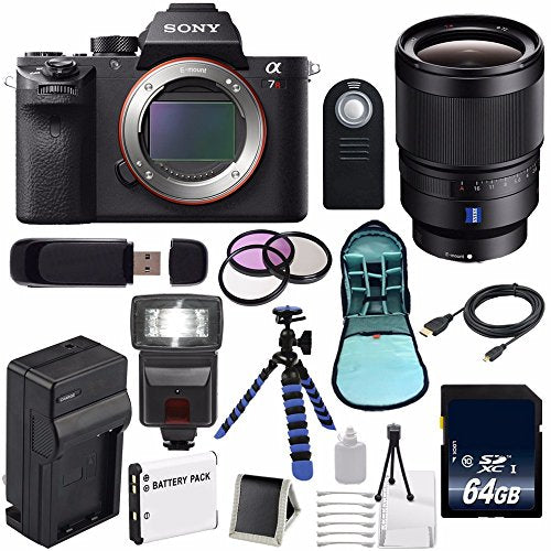 Sony Alpha a7R II Mirrorless Digital Camera (International Model) + Sony Distagon T FE 35mm f/1.4 ZA Lens + 72mm 3 Piece Ultimate Bundle