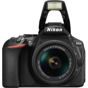 Nikon D5600 DSLR Camera with 18-55mm Lens w/Tulip Lens Hood Bundle