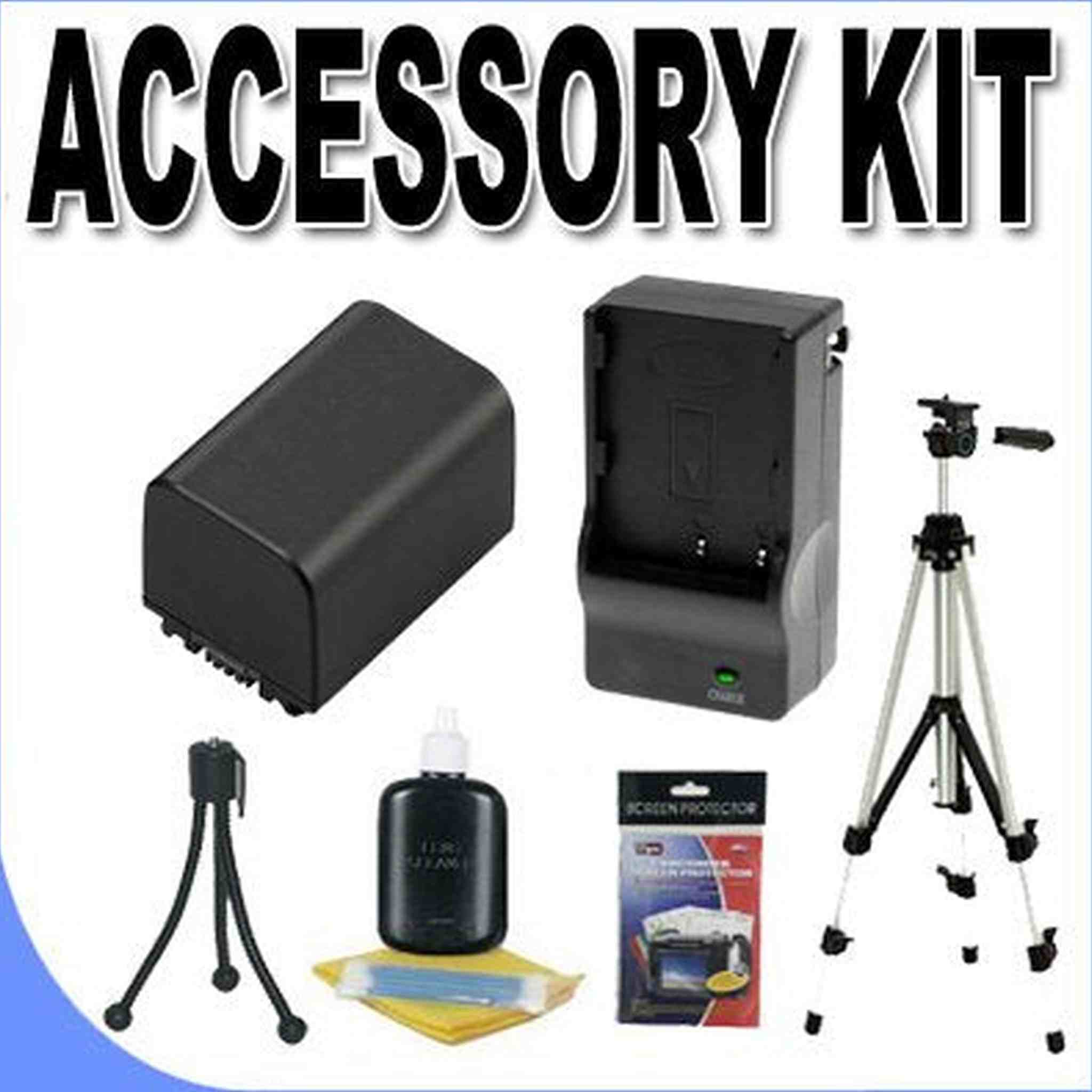 BP511 Replacement Battery/External Rapid Charger BigVALUEInc Accessory Saver Tripod Bundle f/ Canon EOS & Powershot Cameras