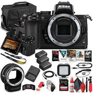 Nikon Z 50 Mirrorless Digital Camera Body Only 1634 - Advanced Bundle - Reconditioned Nikon