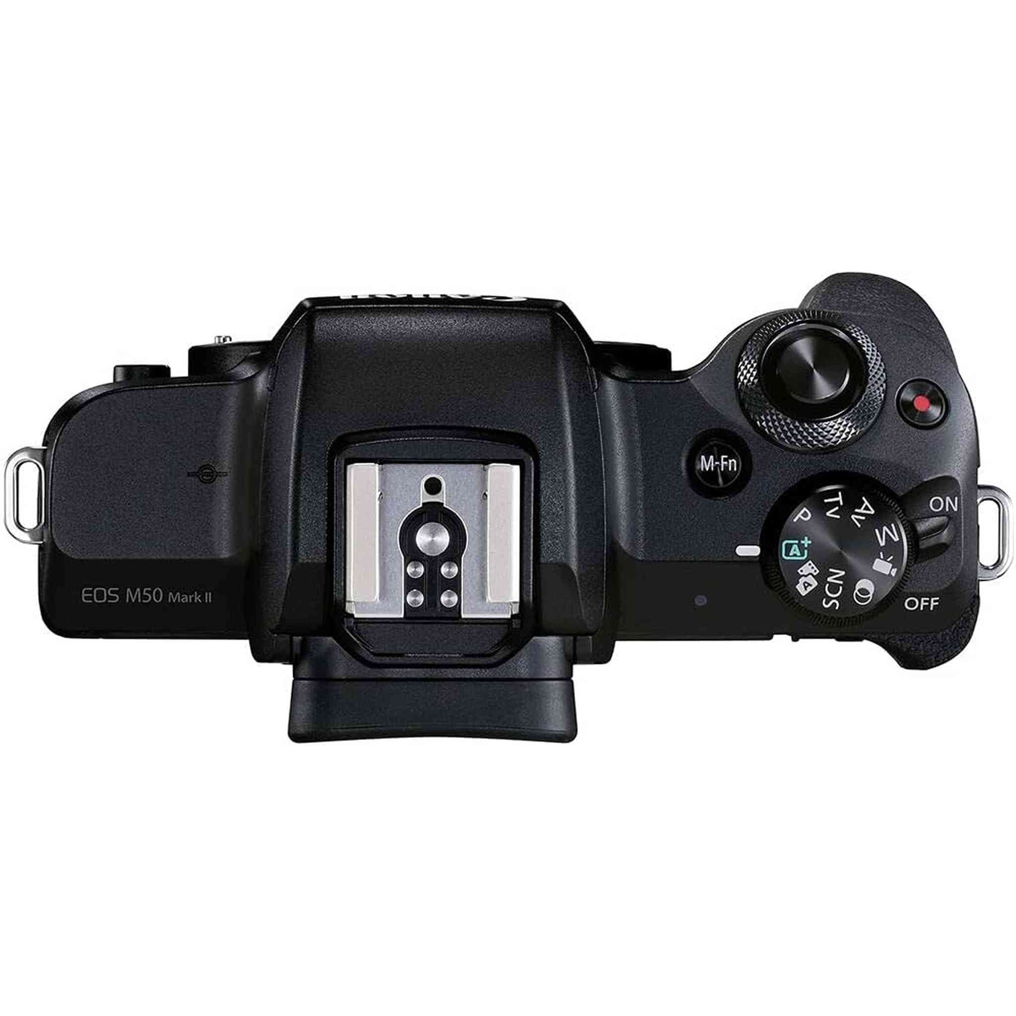 Canon EOS M50 Mark II Mirrorless Digital Camera W/ 15-45mm Lens - Bundle - Reconditioned Canon