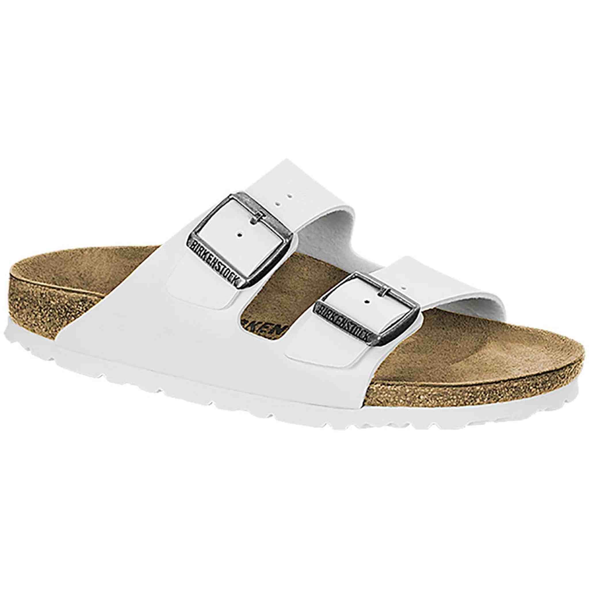 Birkenstock Women's Arizona Sandal White Birko-Flor Size 37 M EU Birkenstock