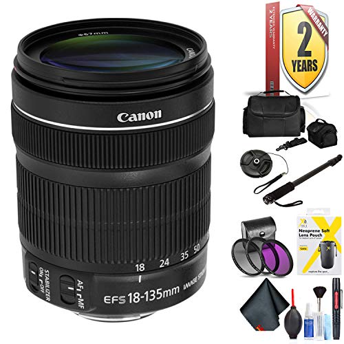 Canon EF-S 18-135mm F/3.5-5.6 is STM Lens for Canon 7D, 7D Mark Ii, 50D, 70D, 77D, 80D, Rebel Xti, Rebel T6I, Rebel T7I