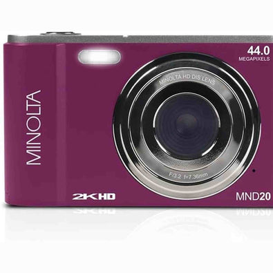 Minolta MND20 44 MP / 2.7K Ultra HD Digital Camera (Magenta)