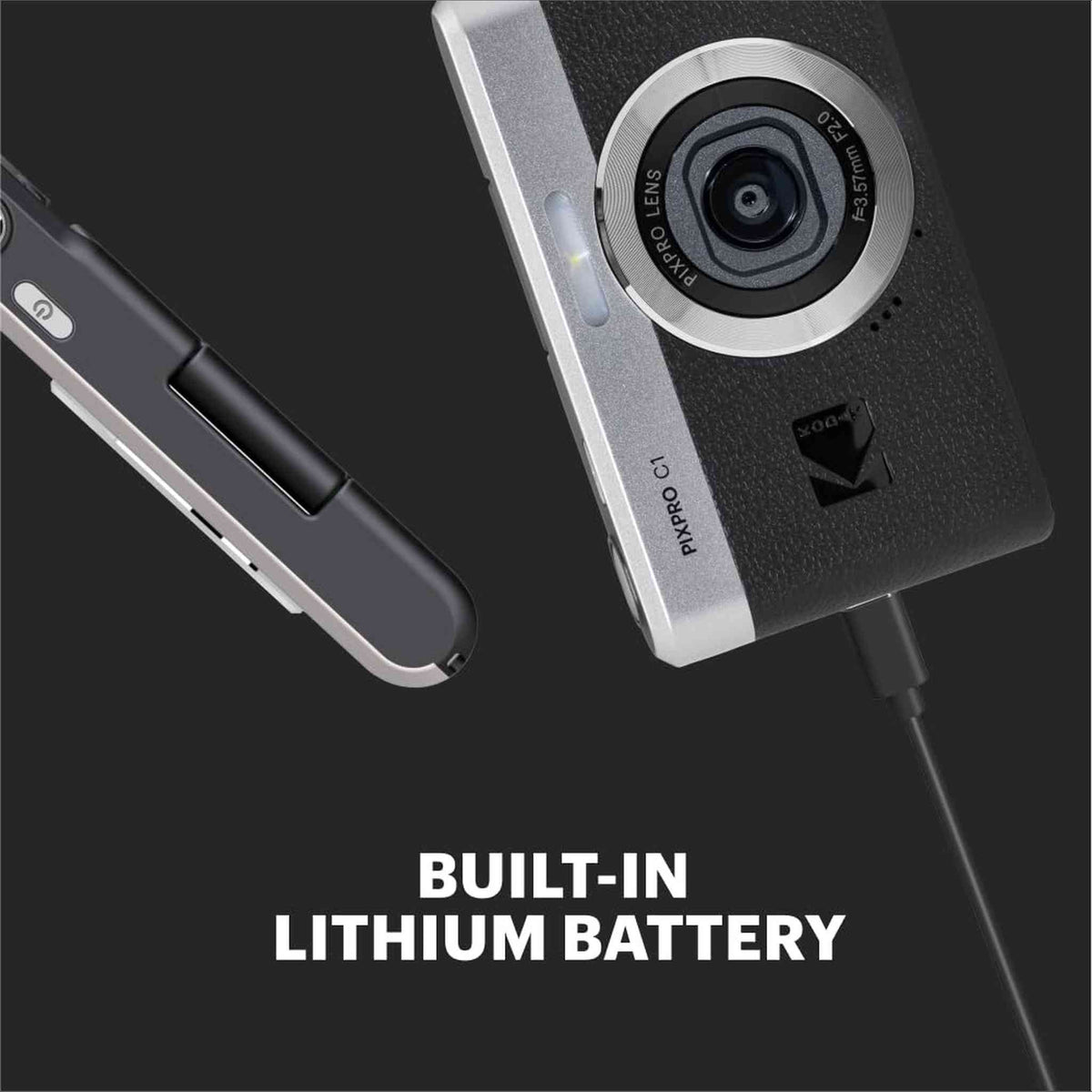 Kodak PIXPRO C1 Digital Camera, 13MP Compact Point & Shoot with 4X Digital Zoom, 26mm f/2.0 Wide Angle, 180 Degree Flip Screen, 1080p HD Video, Black