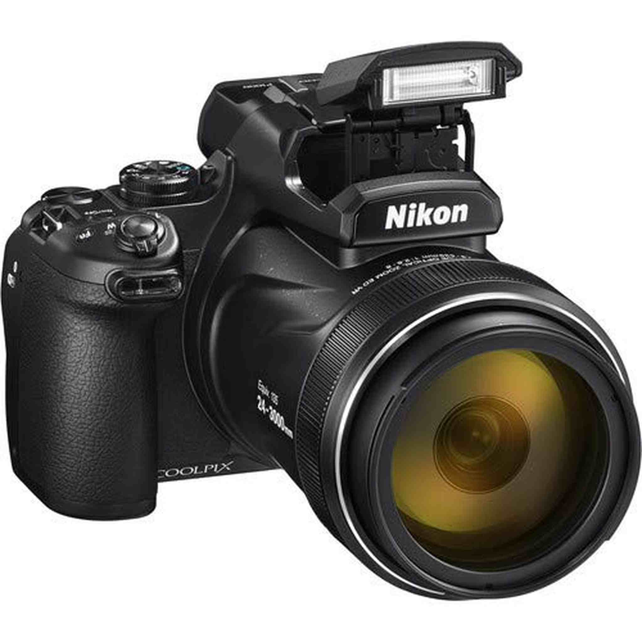Nikon COOLPIX P1000 16.7 Digital Camera with 3.2" LCD, Black - Bundle Kit with 32GB Memory Card + UV Filter + Carrying Case + More