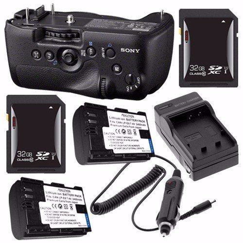 Sony Vertical Battery Grip for Alpha A99 DSLR Camera + NP-FM500H Battery + External Charger + 32GB SDHC Card Saver Bundle