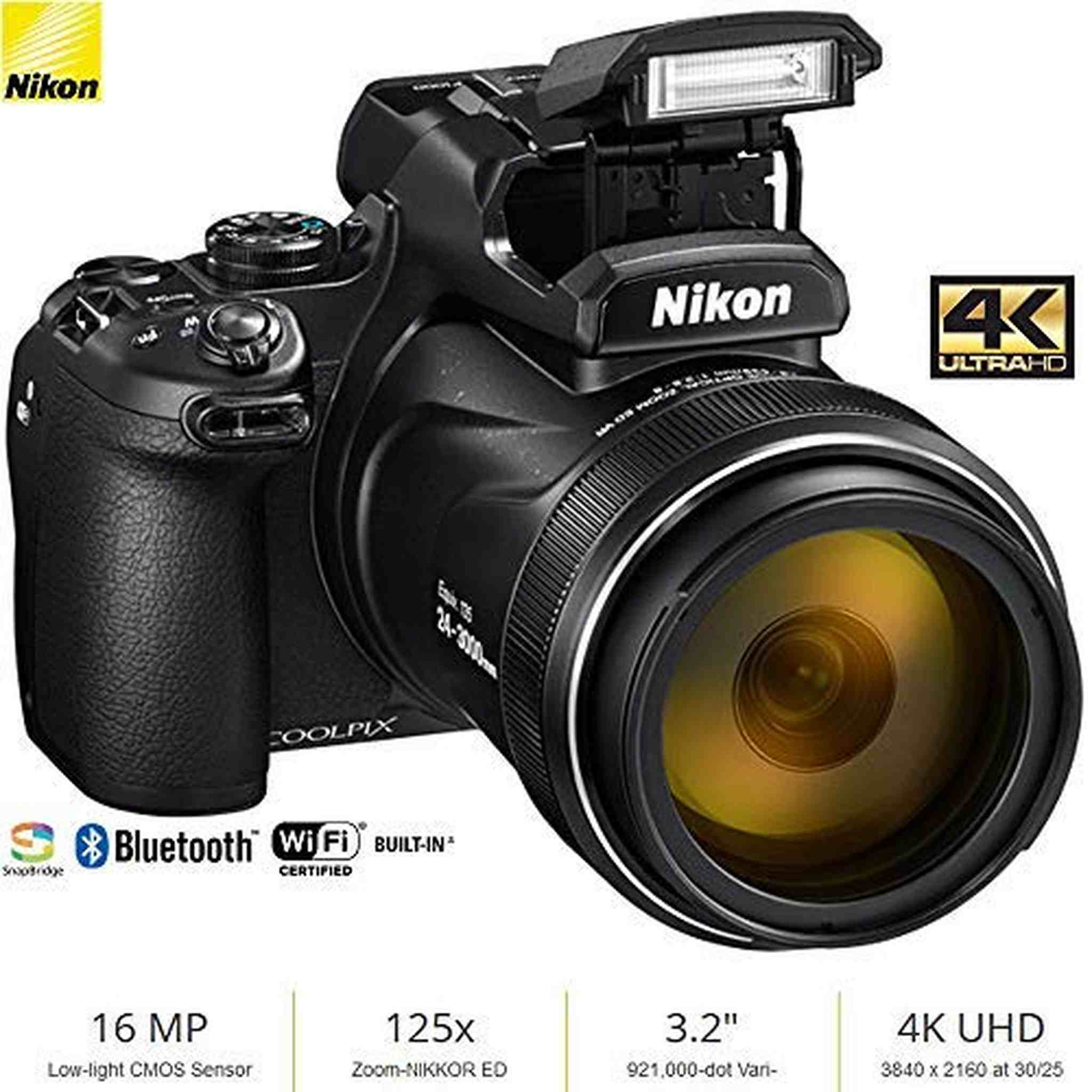 Nikon COOLPIX P1000 16MP 125x Super-Zoom Digital Camera 26522 - Reconditioned Nikon