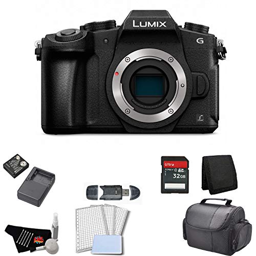 Panasonic Lumix DMC-G85 Mirrorless Micro Four Thirds Digital Camera (Body Only) Bundle with 32GB Memory Card + Replaceme