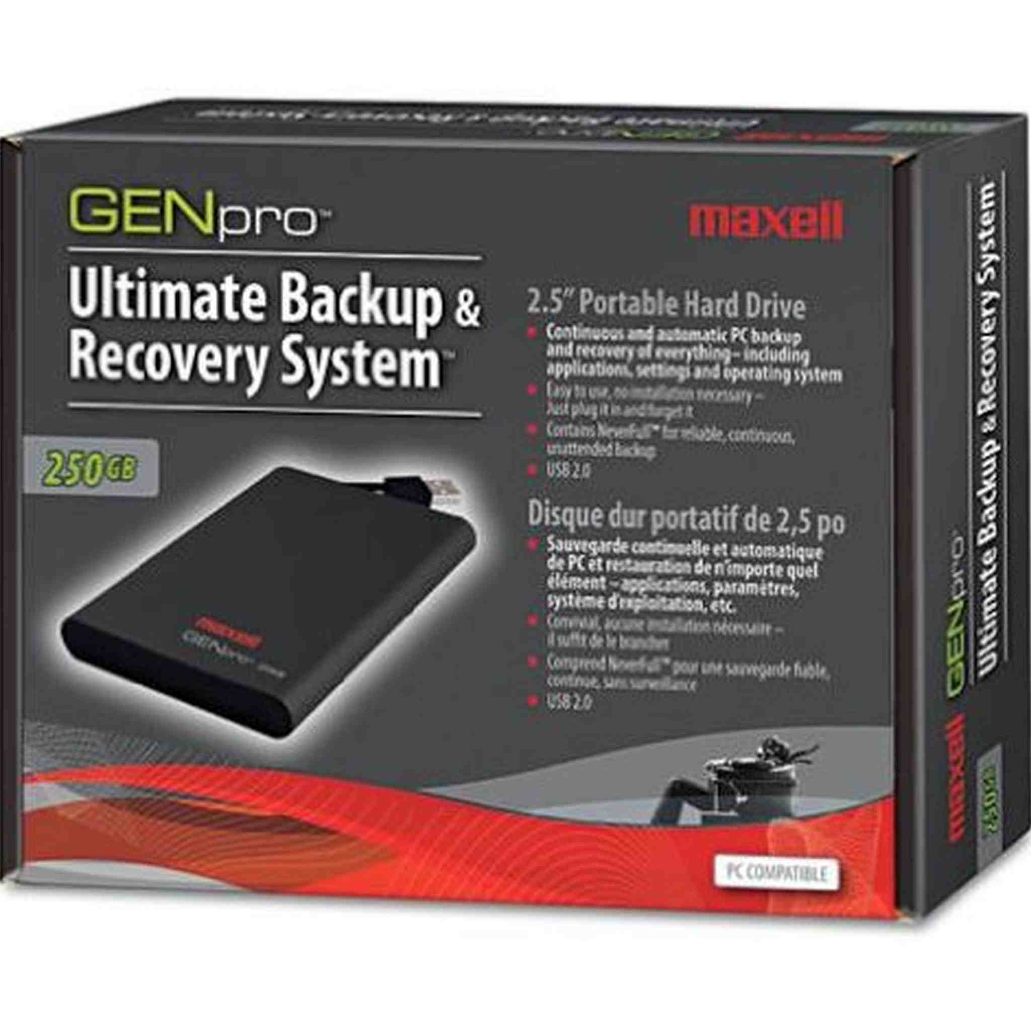 Maxell Genpro Portable Hard Drive 665206
