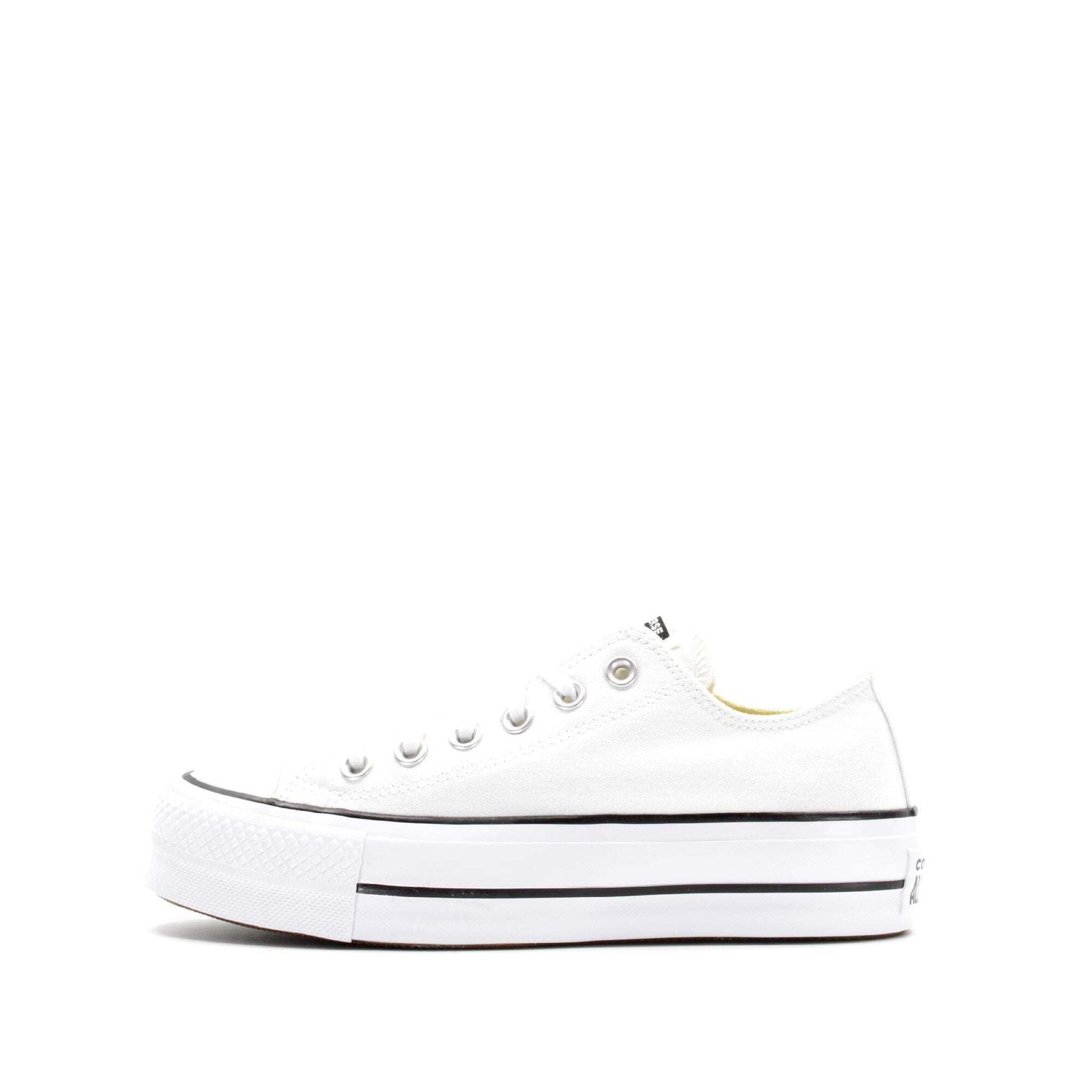 Converse Women's Chuck Taylor All Star Lift Sneakers, White/Black/White, 6 Medium US