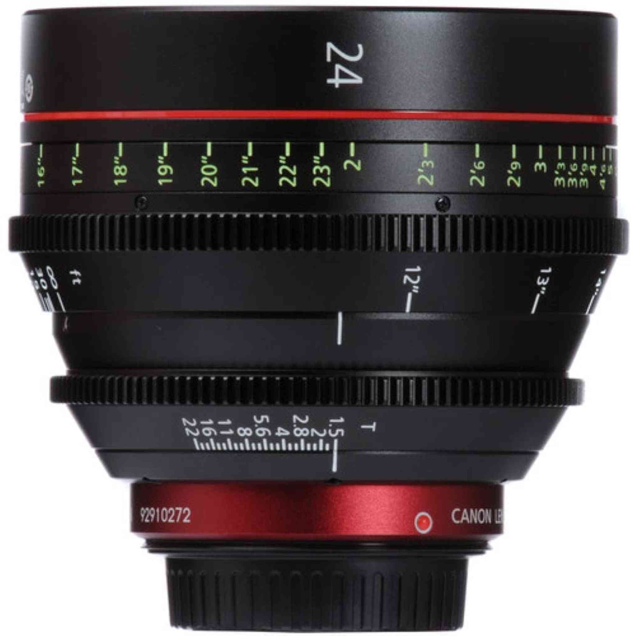 Canon CN-E 24mm T1.5 L F Wide-Angle Cine Lens with EF Mount