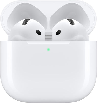 Apple AirPods 4 Wireless Earbuds, Bluetooth Headphones, with Active Noise Cancellation, Adaptive Audio, Transparency Mode, Personalized Spatial Audio, USB-C Charging Case, Wireless Charging, H2 Chip