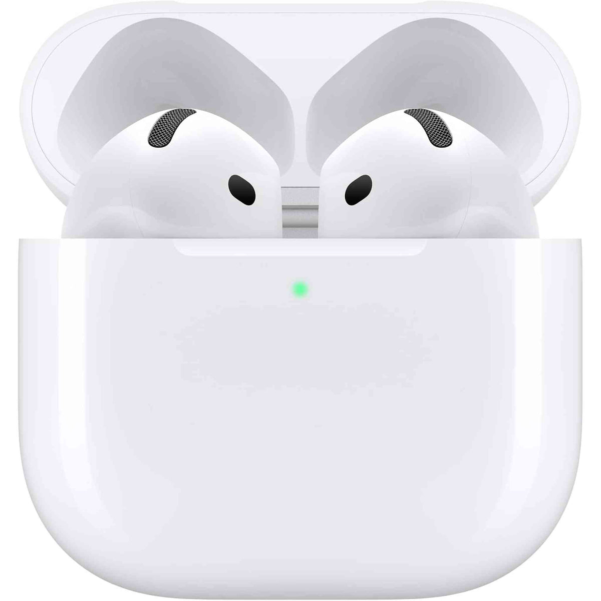 Apple AirPods 4 Wireless Earbuds, Bluetooth Headphones, Personalized Spatial Audio, Sweat and Water Resistant, USB-C Charging Case, H2 Chip, Up to 30 Hours of Battery Life, Effortless Setup for iPhone