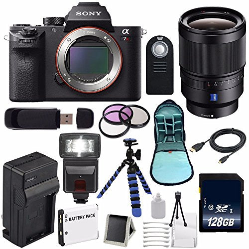 Sony Alpha a7R II Mirrorless Digital Camera (International Model) + Sony Distagon T FE 35mm f/1.4 ZA Lens + 72mm 3 Piece Awesome Bundle