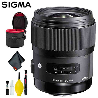 Sigma 35mm f/1.4 DG HSM Art Lens for Nikon F Intl Deluxe Bundle