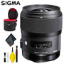Sigma 35mm f/1.4 DG HSM Art Lens for Nikon F Intl Deluxe Bundle