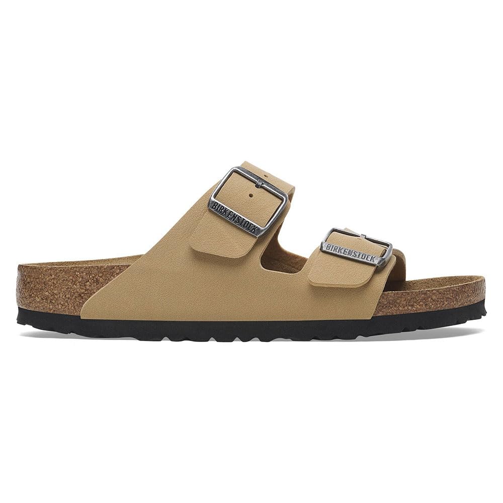 Birkenstock Unisex Arizona BS Birko-Flor Latte Cream Sandals 9 W / 7 M US