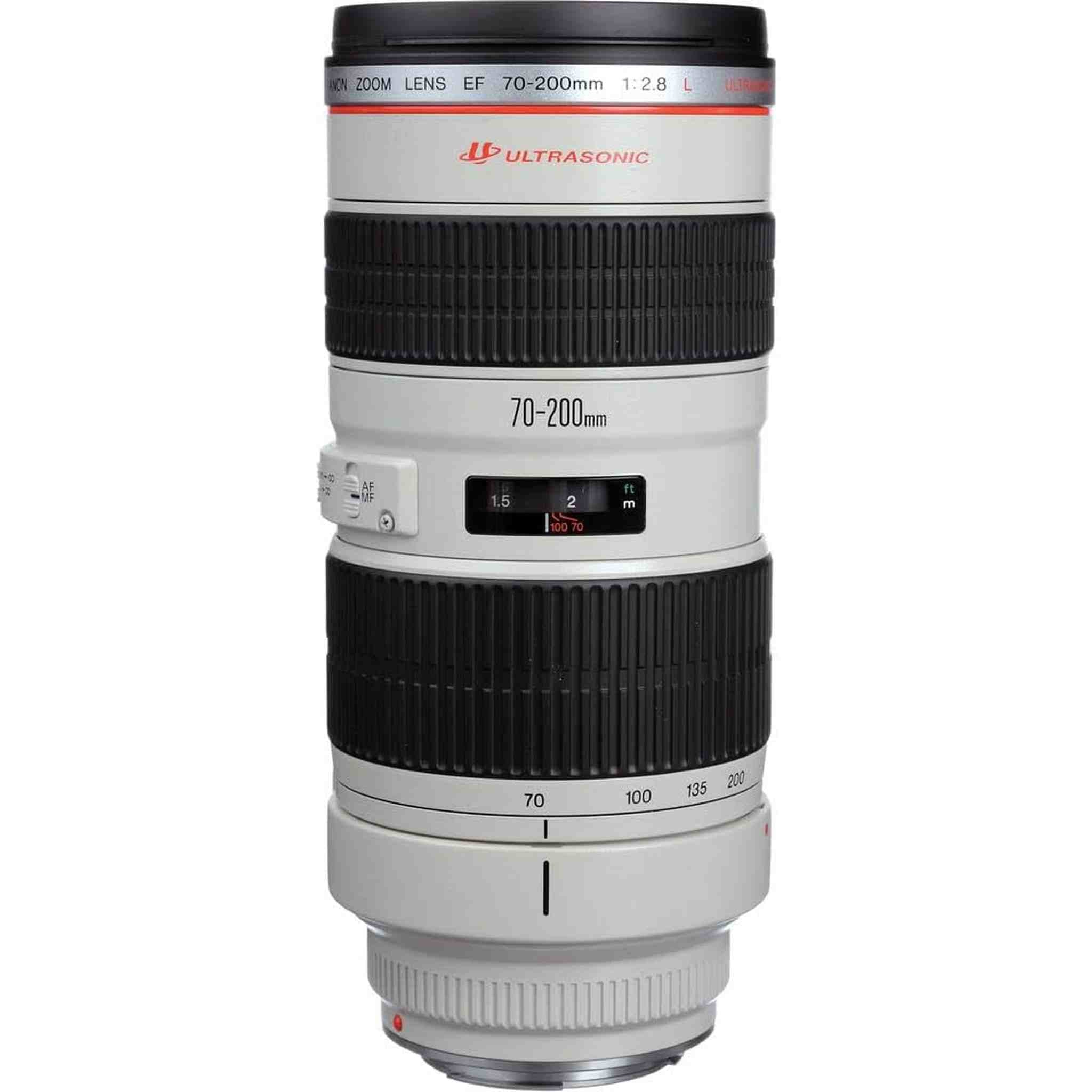 Canon EF 70-200mm f/2.8L USM Lens 2569A004 + Filter Kit + Cap Keeper + More - Reconditioned Canon