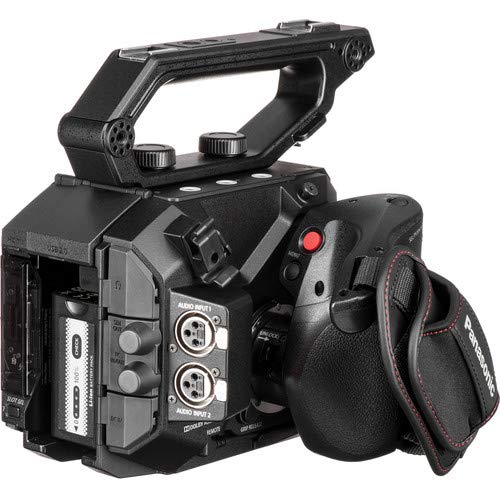 Panasonic AU-EVA1 Compact 5.7K Super 35mm Cinema Camera W/ 256GB Memory Card, Mic, and External Monitor