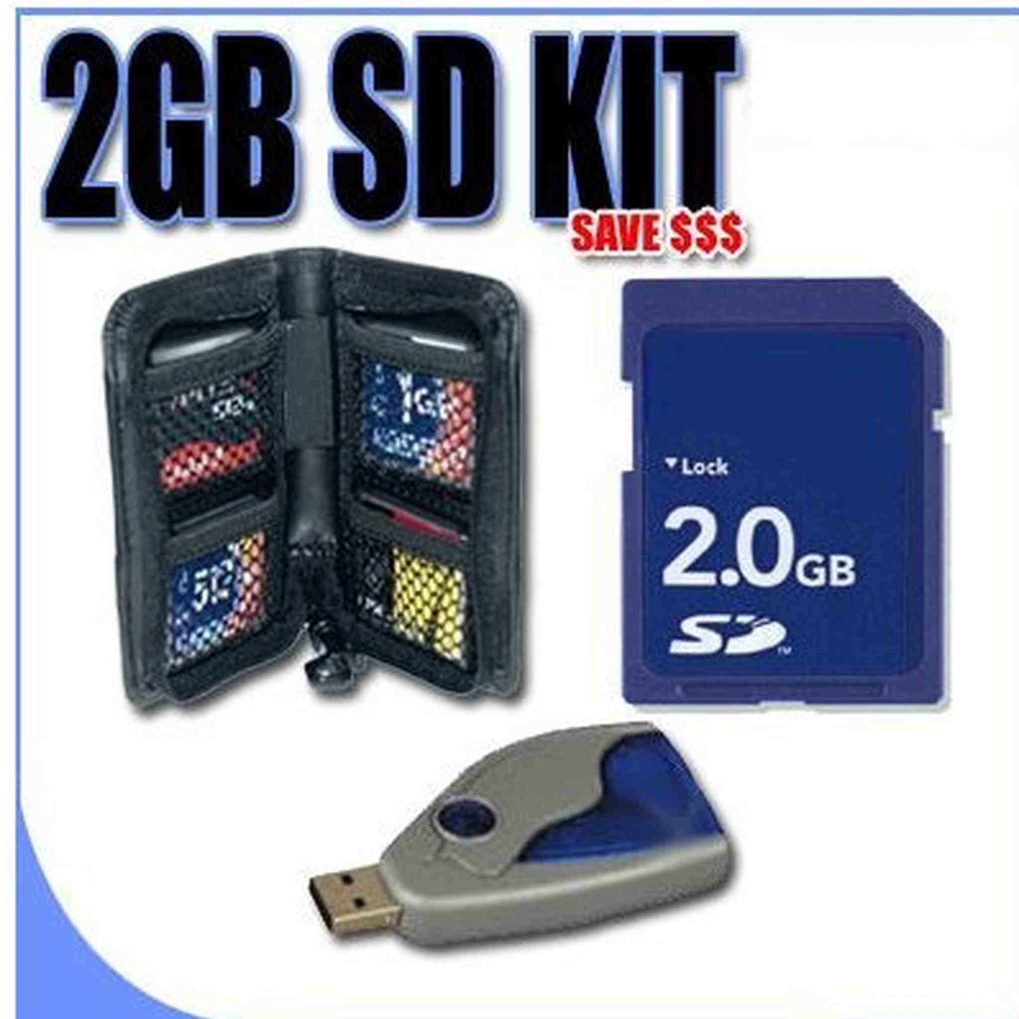 2GB SD Micro SD with SD Adapter Memory Card Secure Digital BigVALUEInc Accessory Saver Bundle for Kodak Cameras