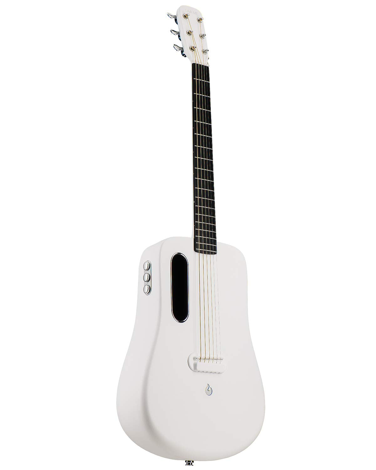LAVA ME 2 36 inch Carbon Fiber Guitar with effects Acoustic Electric Guitar with Picks Hard Case Freeboost-White