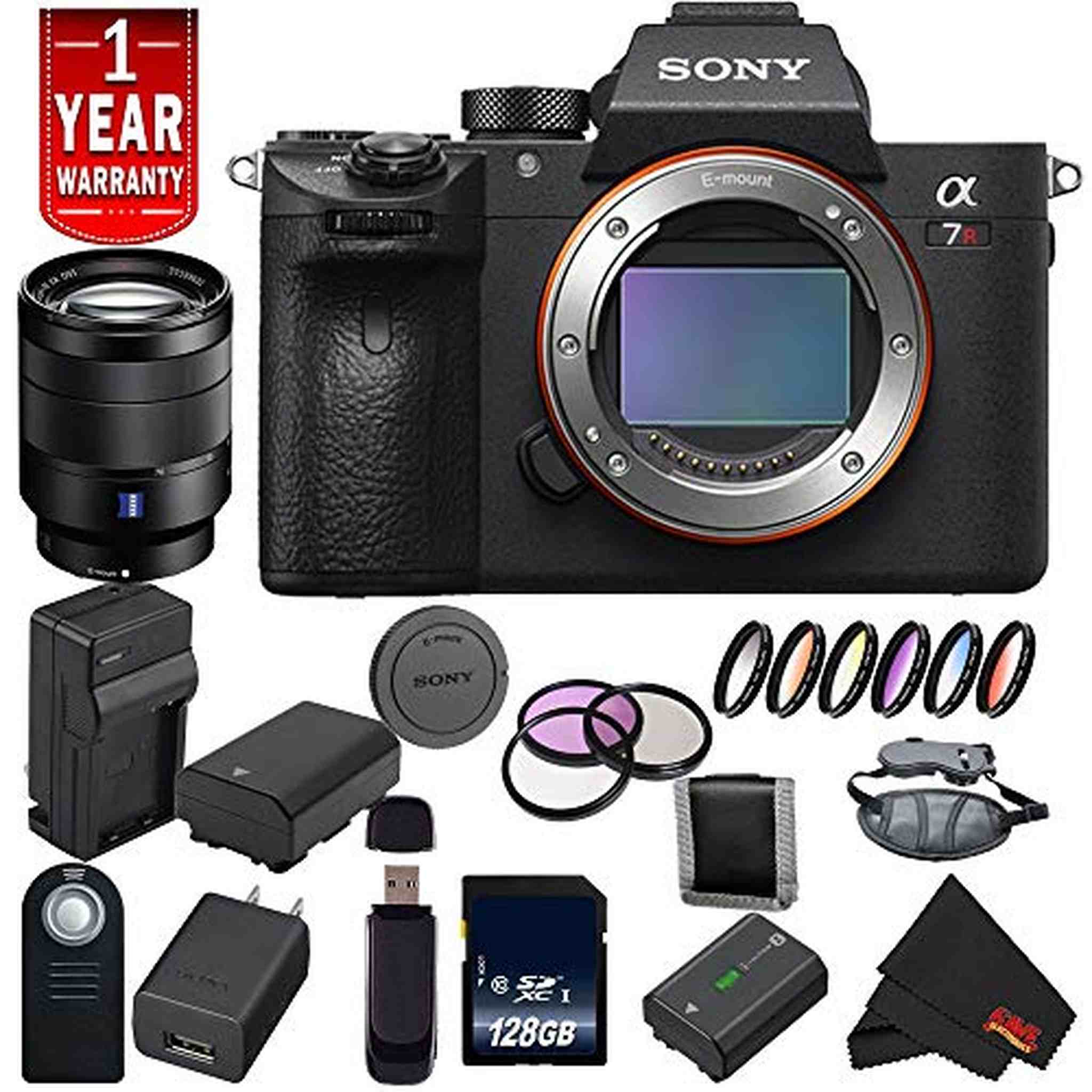Sony Alpha a7R III ILCE7RM3/B A7RM3 Mirrorless Digital Camera International Model + Sony 24-70mm Lens Base Bundle Sony