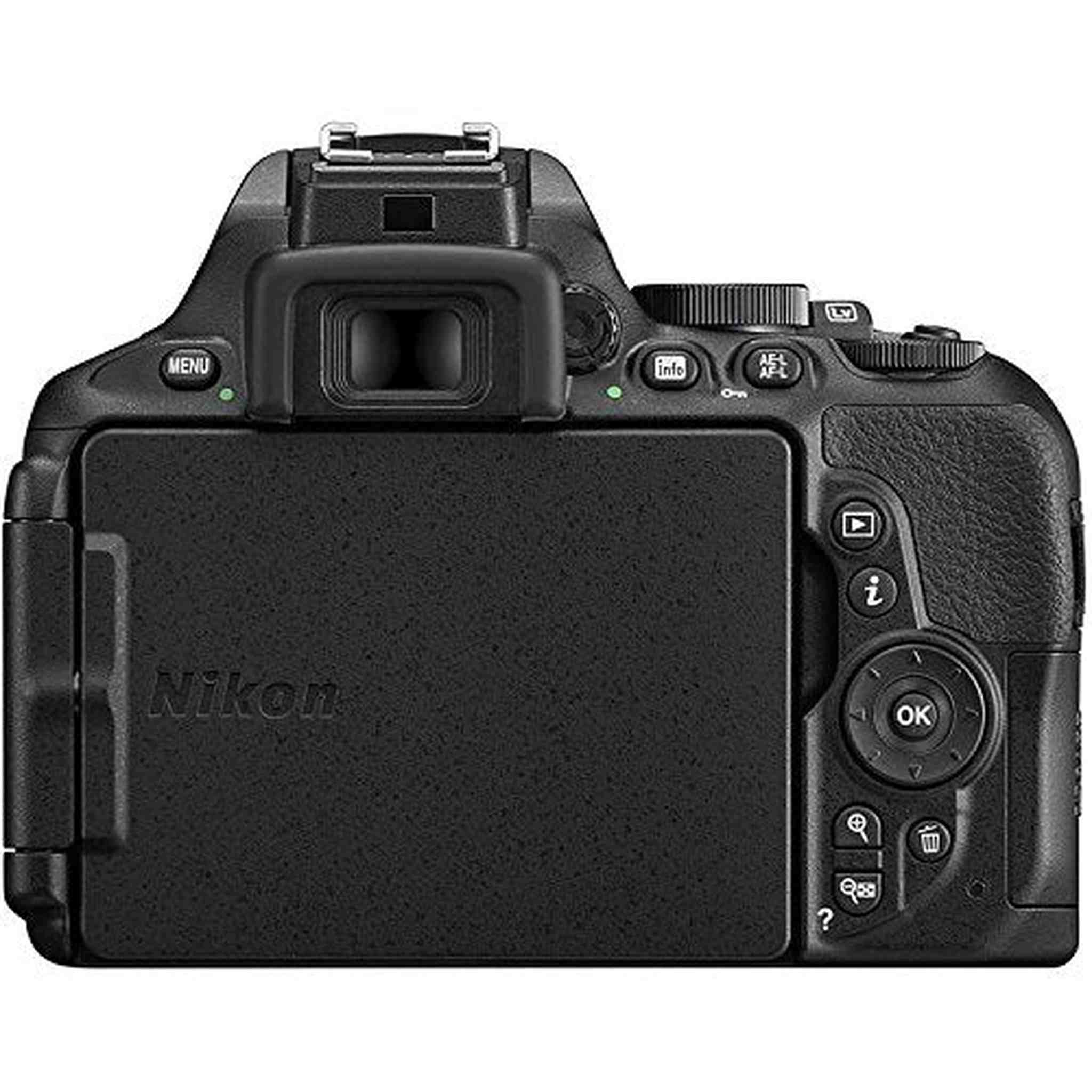 Nikon D5600 DSLR Camera with 18-55mm Lens w/Tulip Lens Hood Bundle Nikon